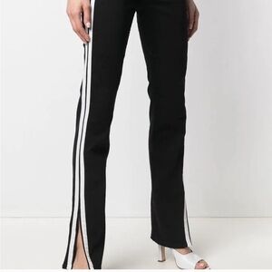 Rag & Bone Black and White Boot Cut Flare Pants